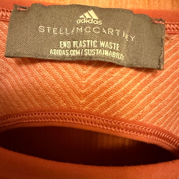 Stella McCartney Red and Tan Open Back Long Sleeve Top - Picture 6 of 12